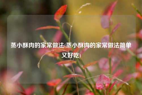 蒸小酥肉的家常做法(蒸小酥肉的家常做法简单又好吃)